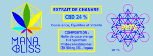 Etiquette CBD 24%